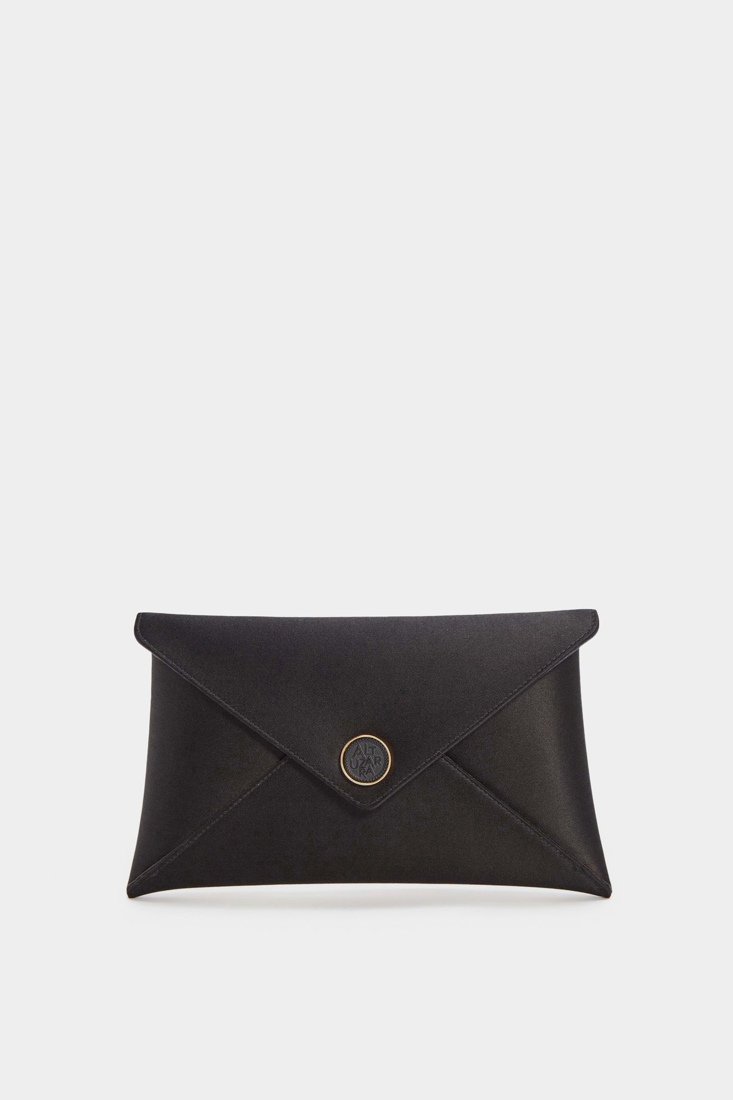 Medallion Envelope Clutch Satin