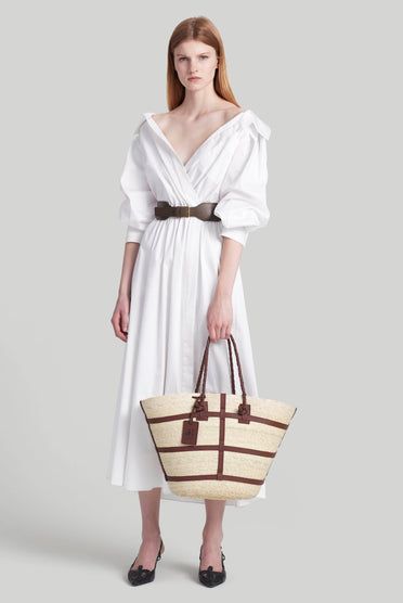 Altuzarra_'Watermill' Bag Large-Natural/Tawny