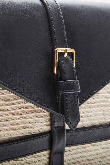 Altuzarra_'Watermill' Envelope_Natural/Black