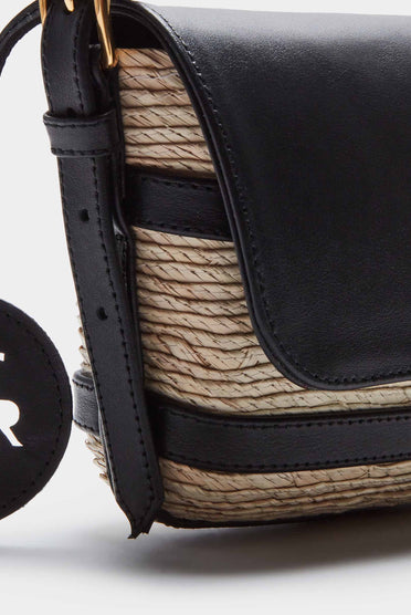 Altuzarra_'Watermill' Shoulder Leather Flap_Natural/Black