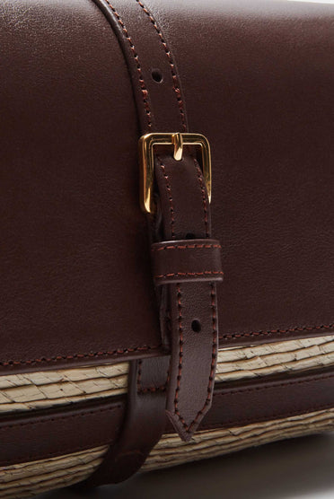 Altuzarra_'Watermill' Shoulder Leather Flap_Natural/Praline