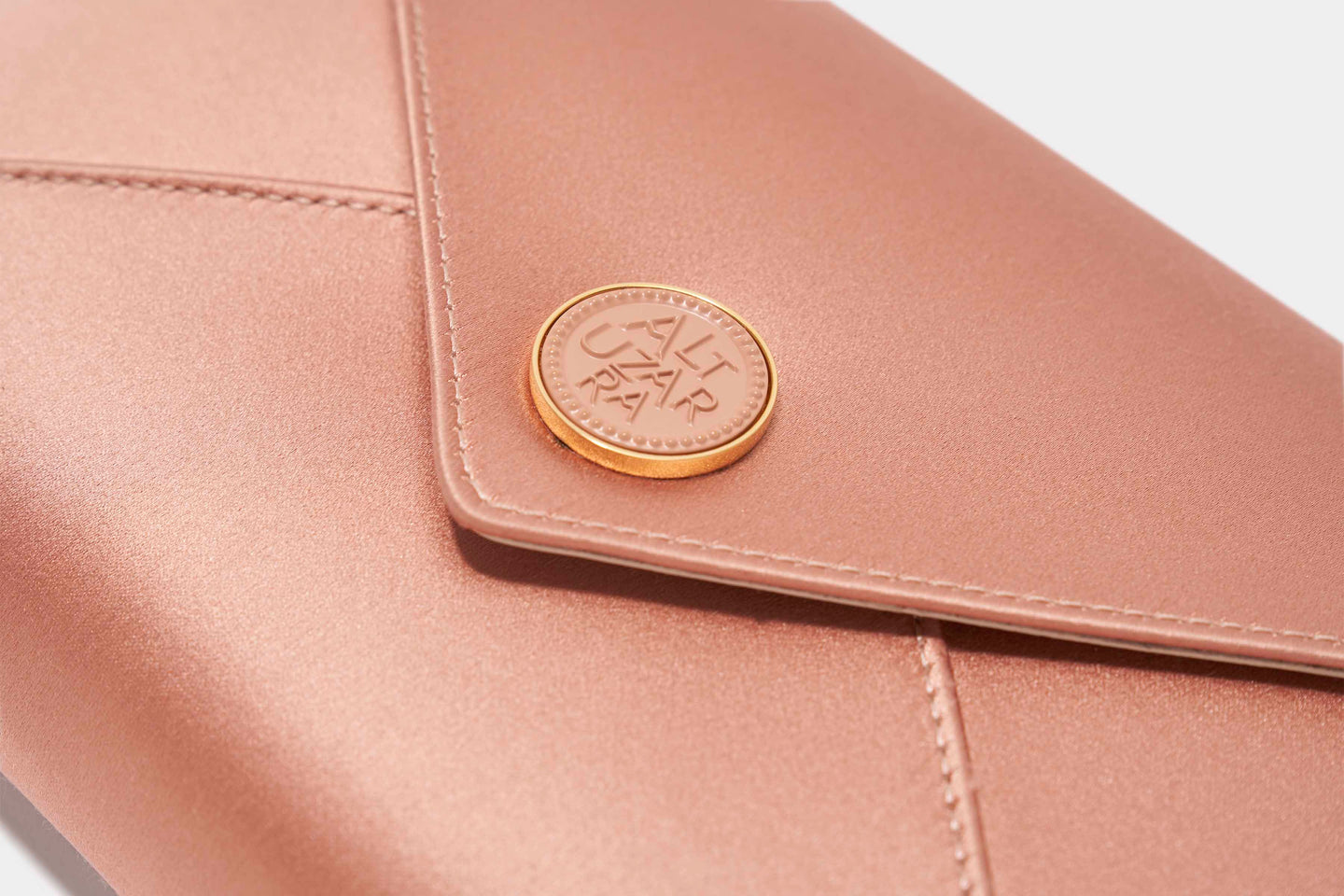 Altuzarra_'Medallion' Envelope Clutch Satin_Apple Blossom