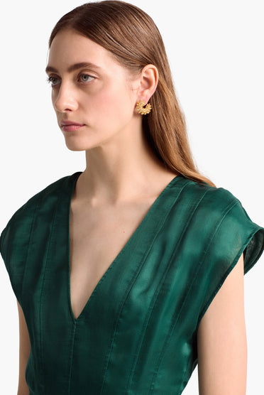 Beaded Huggie Earring