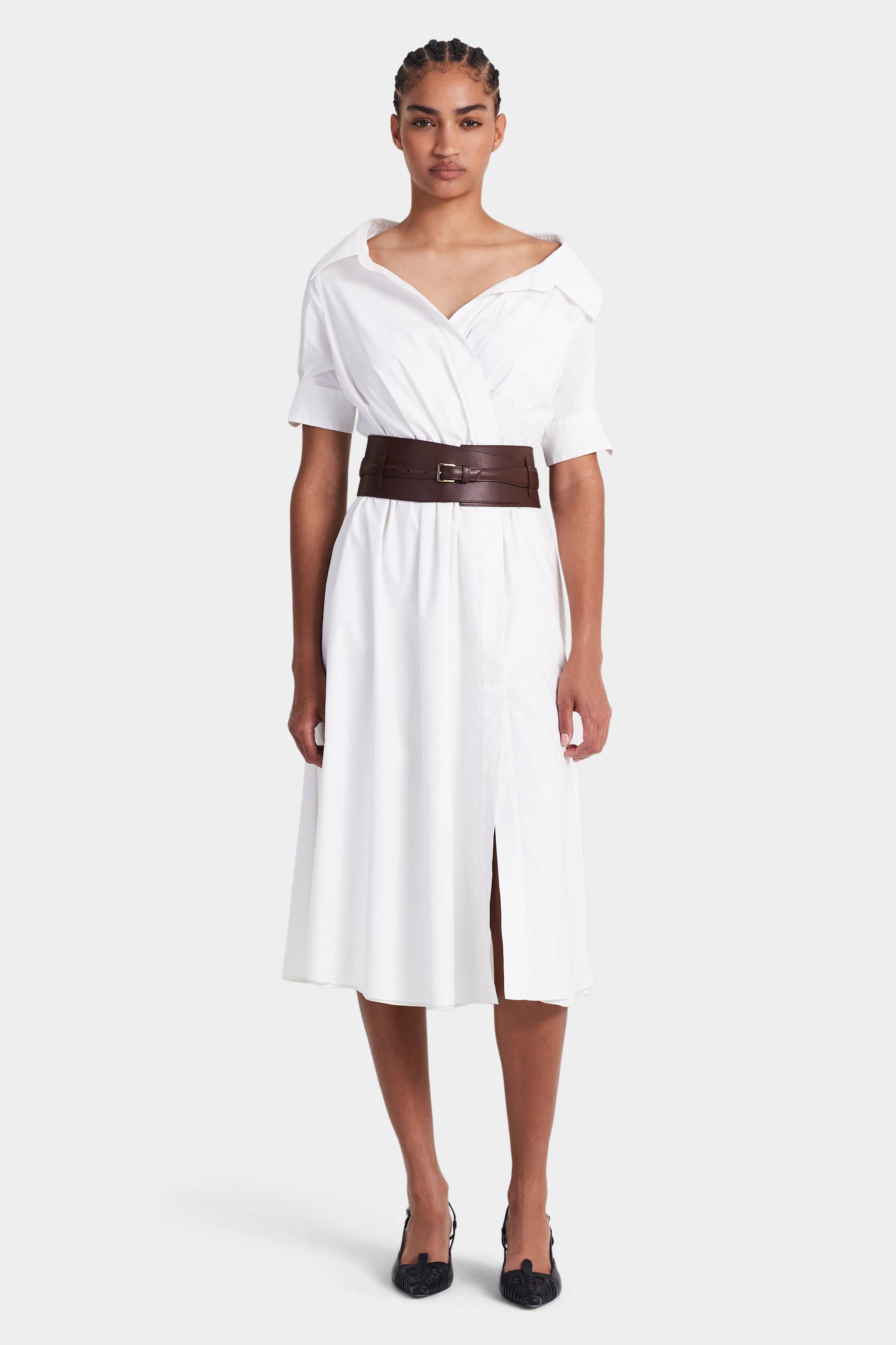 Lydia Dress in Optic White Altuzarra