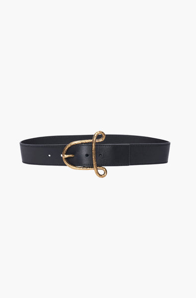 Altuzarra Classic Black Horseshoe Buckle Belt Size M NWT Horsebit Belt in Black – Altuzarra main image 2