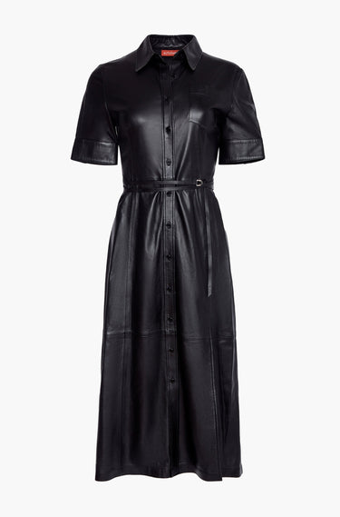 Altuzarra Kiera Dress in Black Leather | Altuzarra Altuzarra Kiera Dress in Black Leather | Altuzarra