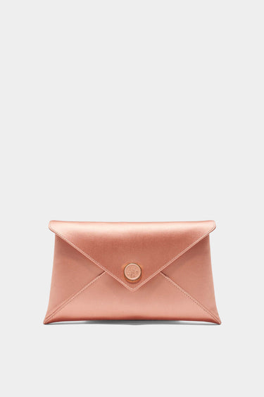 Medallion Envelope Clutch Satin