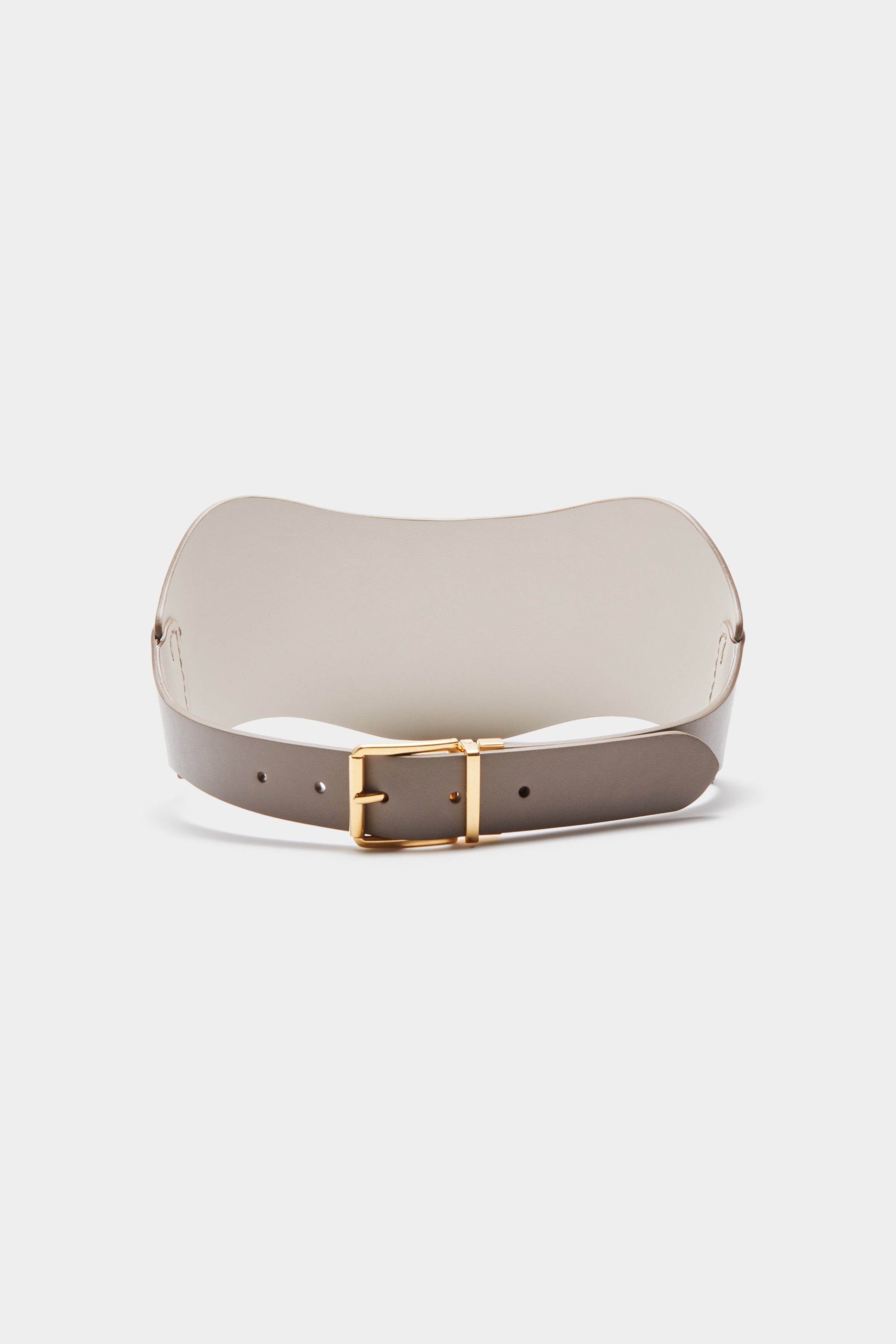 'Reversible' Corset Belt Truffle/Ivory