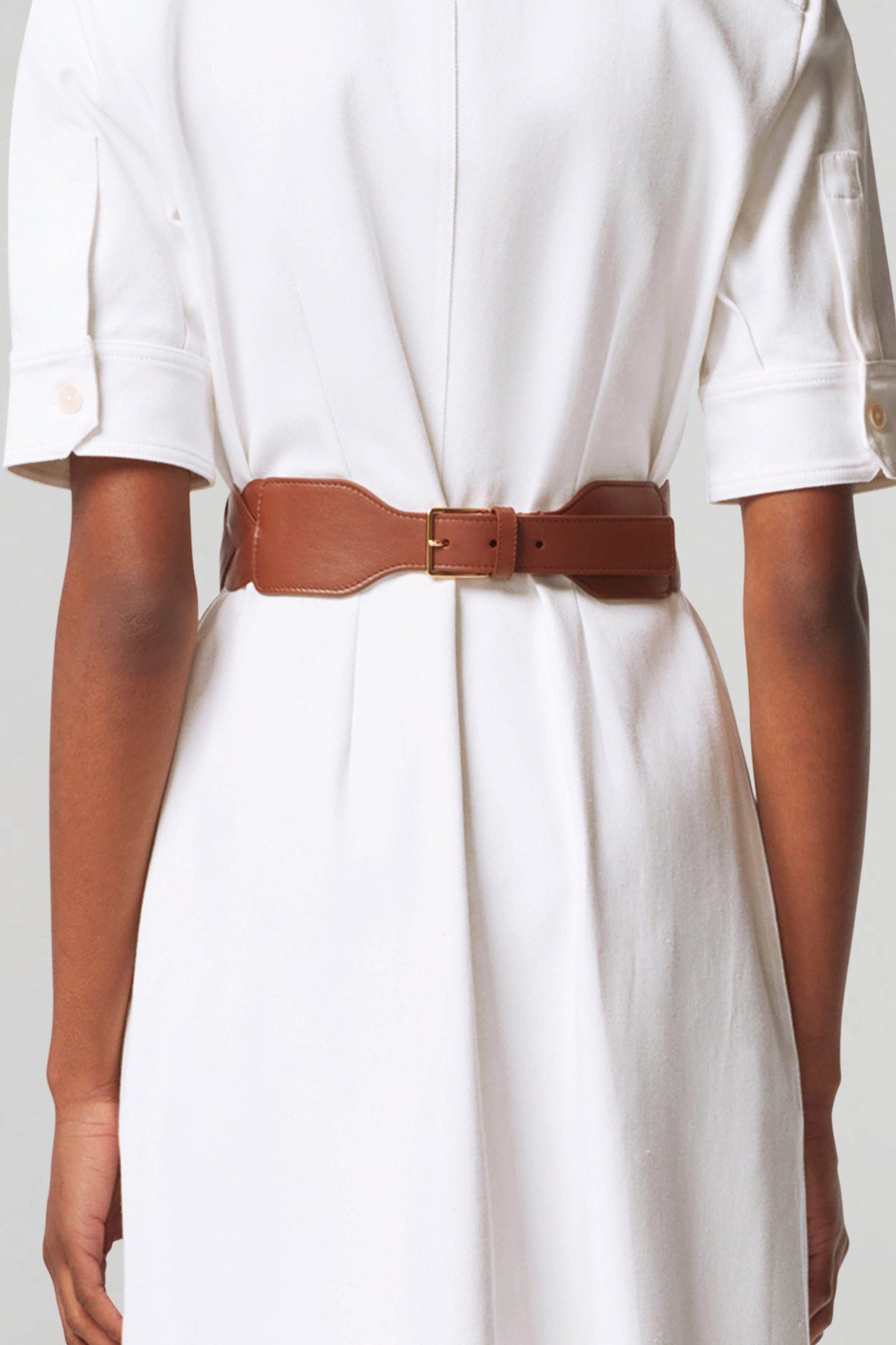 Altuzarra_'Skinny' Braid Belt-Cognac