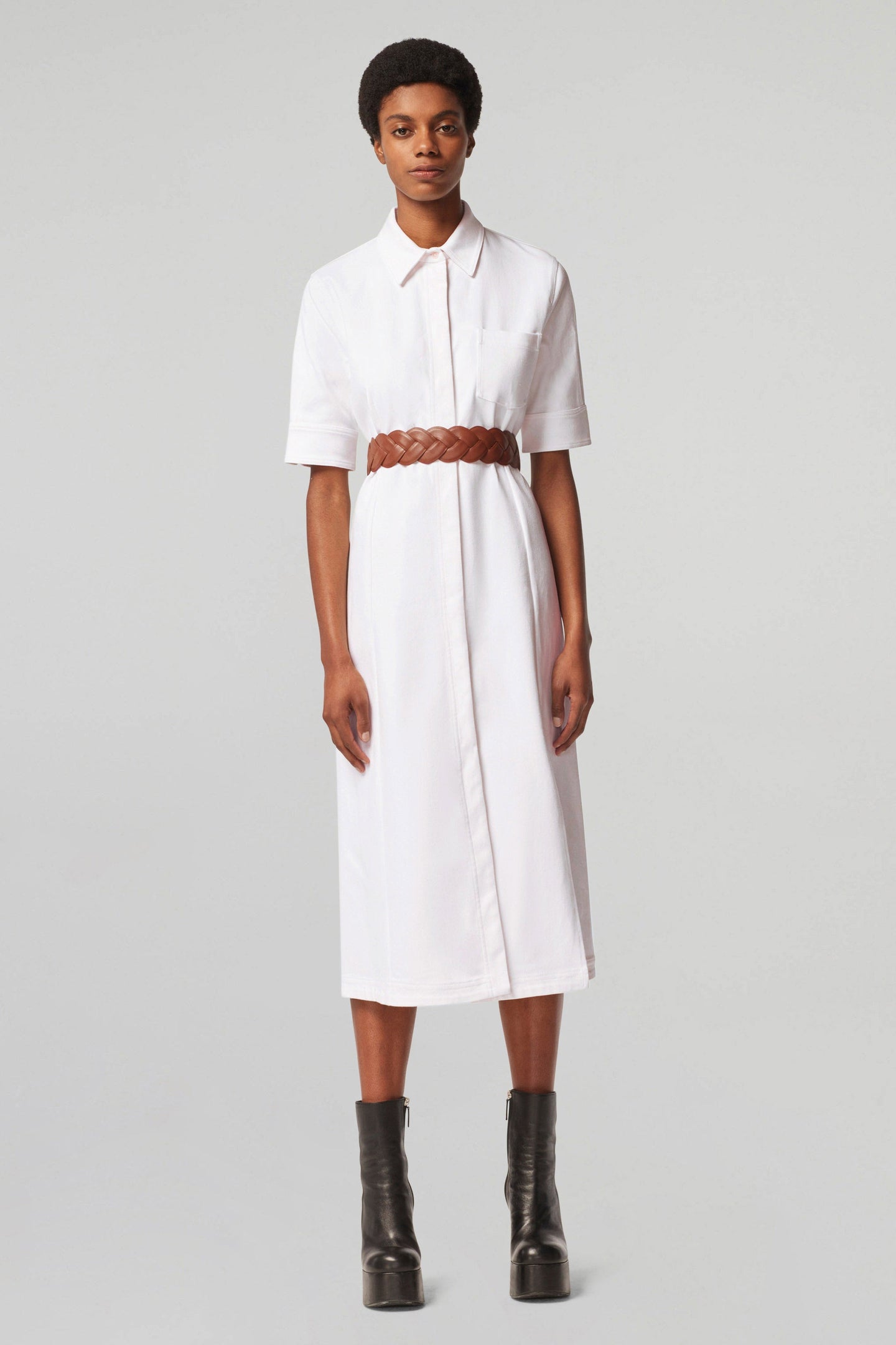 Altuzarra_'Skinny' Braid Belt-Cognac