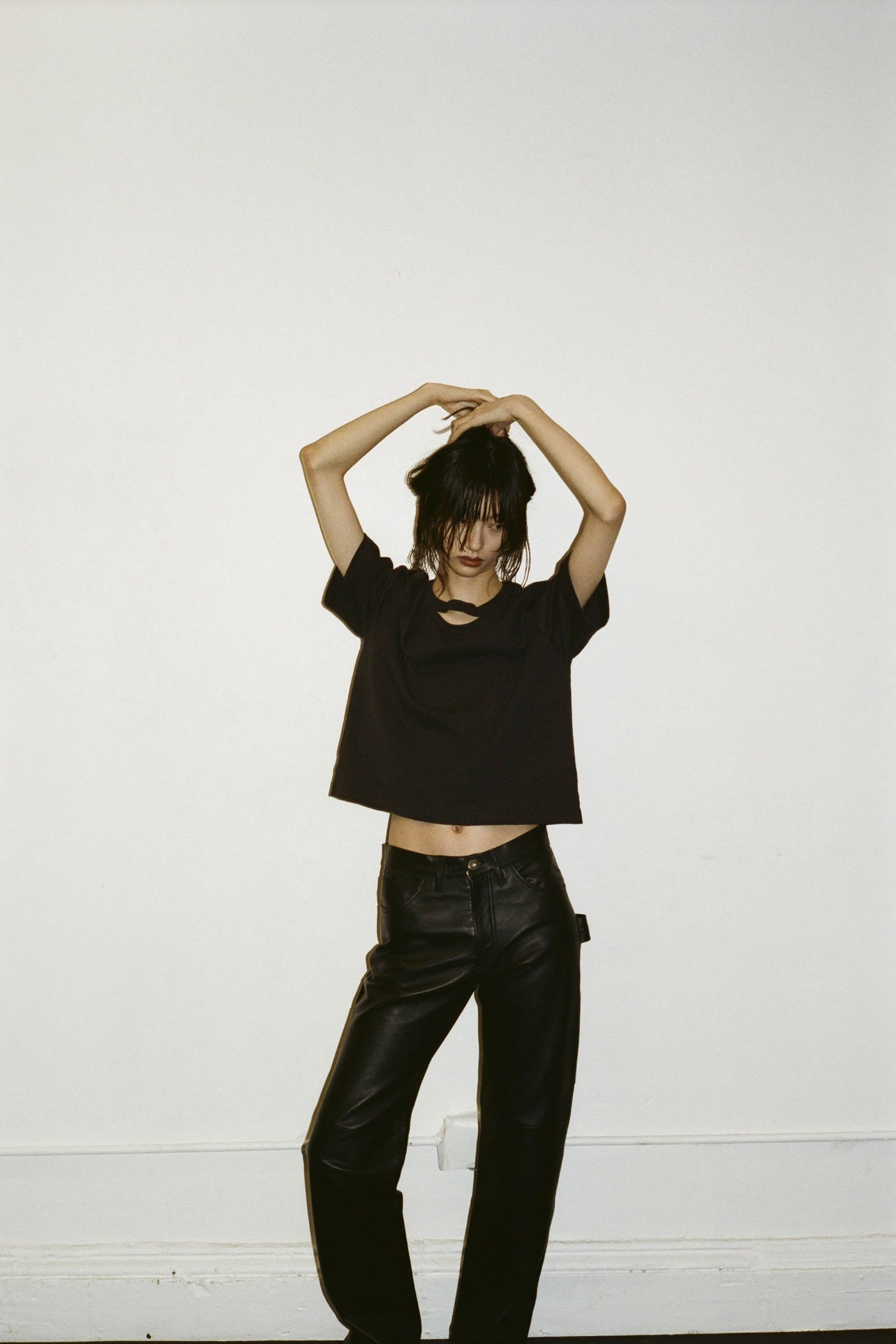 Altuzarra_Slit Crop T-Shirt-Black