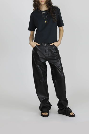 Altuzarra_Slit Crop T-Shirt-Black