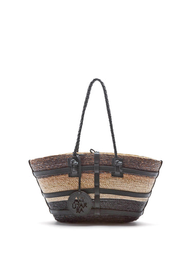 Altuzarra_'Watermill' Bag Small_Black/Brown Shibori