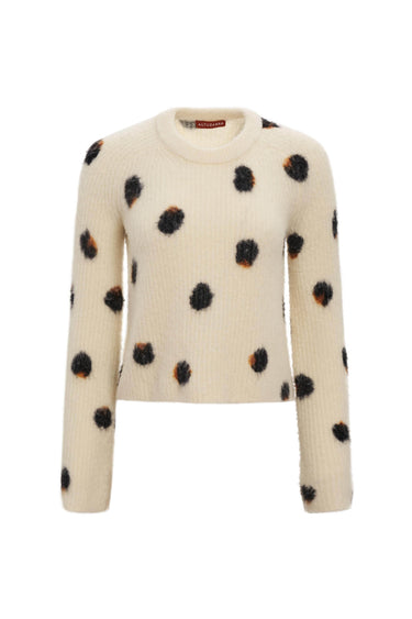 Altuzarra_'Whitmore' Sweater_Ivory Irregular Dots