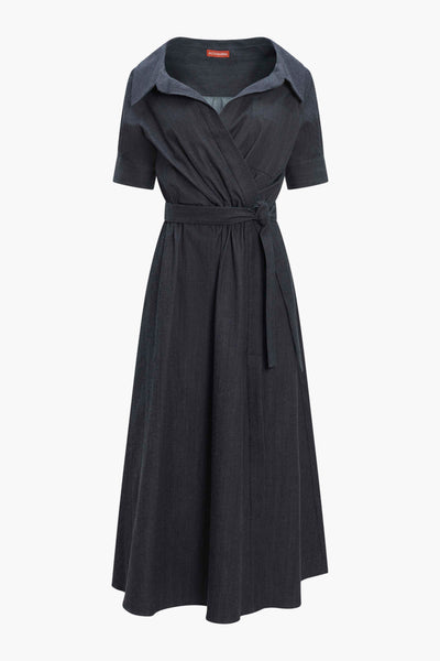 Altuzarra Women's Lydia Poplin Shirtdress - Berry Blue