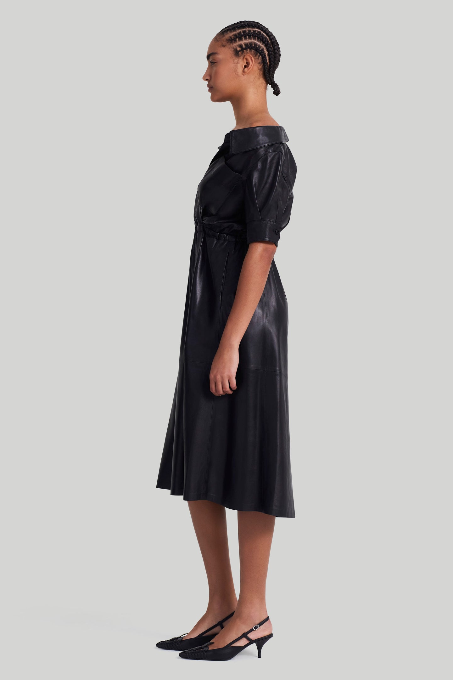 Altuzarra_'Lydia' Dress_Black Leather