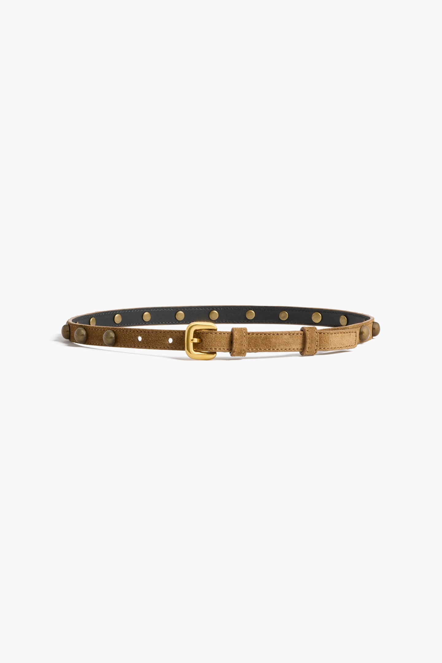 Skinny Belt With Studs Buckle Belt