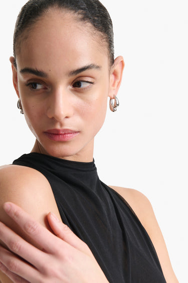 Front Back Dangle Drop Earring