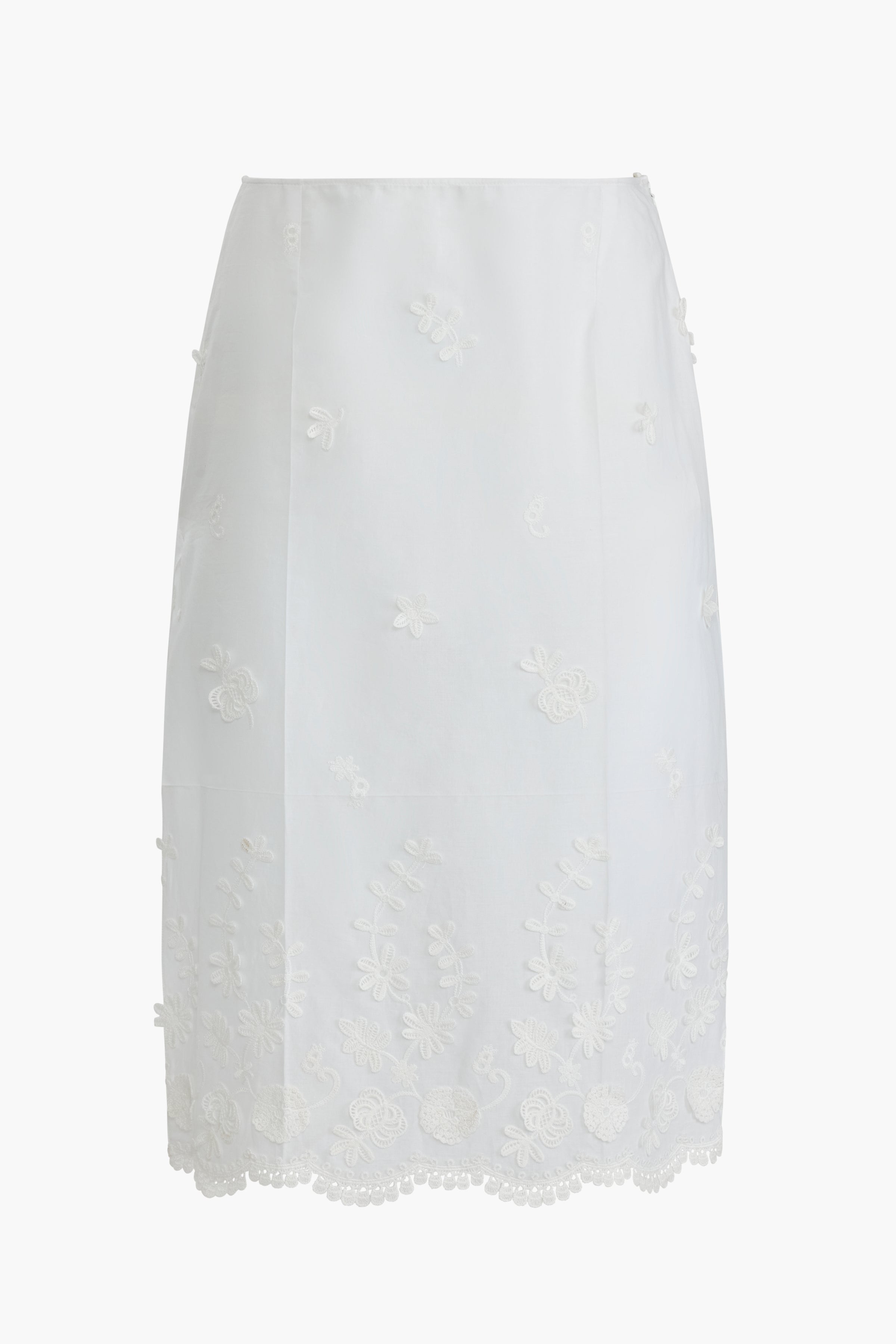 【新品・タグ付き】CHIEKO+ jacquard skirt white 36 Malik Skirt in Optic White – Altuzarra