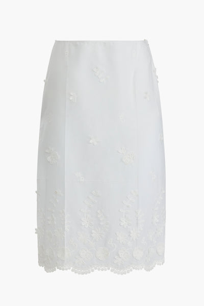Malik Skirt in Optic White – Altuzarra