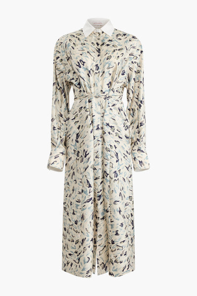 altuzarra shirt dress Altuzarra Women's Floyd Striped Cotton Maxi Shirtdress - Azure Stripe