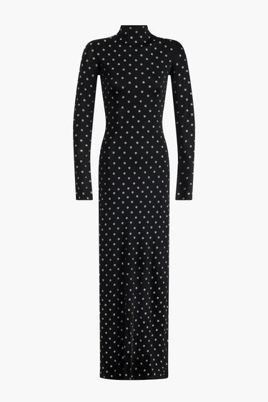 Altuzarra Women's Kaplan Grommet-Embellished Long-Sleeve Midi-Dress - Black - Size Medium Altuzarra Women's Kaplan Grommet-Embellished Long-Sleeve Midi-Dress - Black - Size Medium