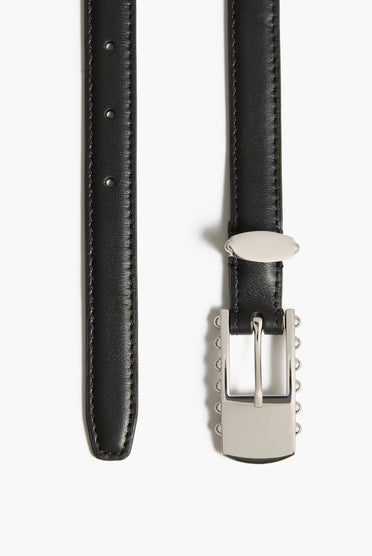 Elongated Studded Buckle Belt