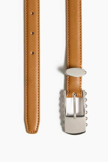 Elongated Studded Buckle Belt