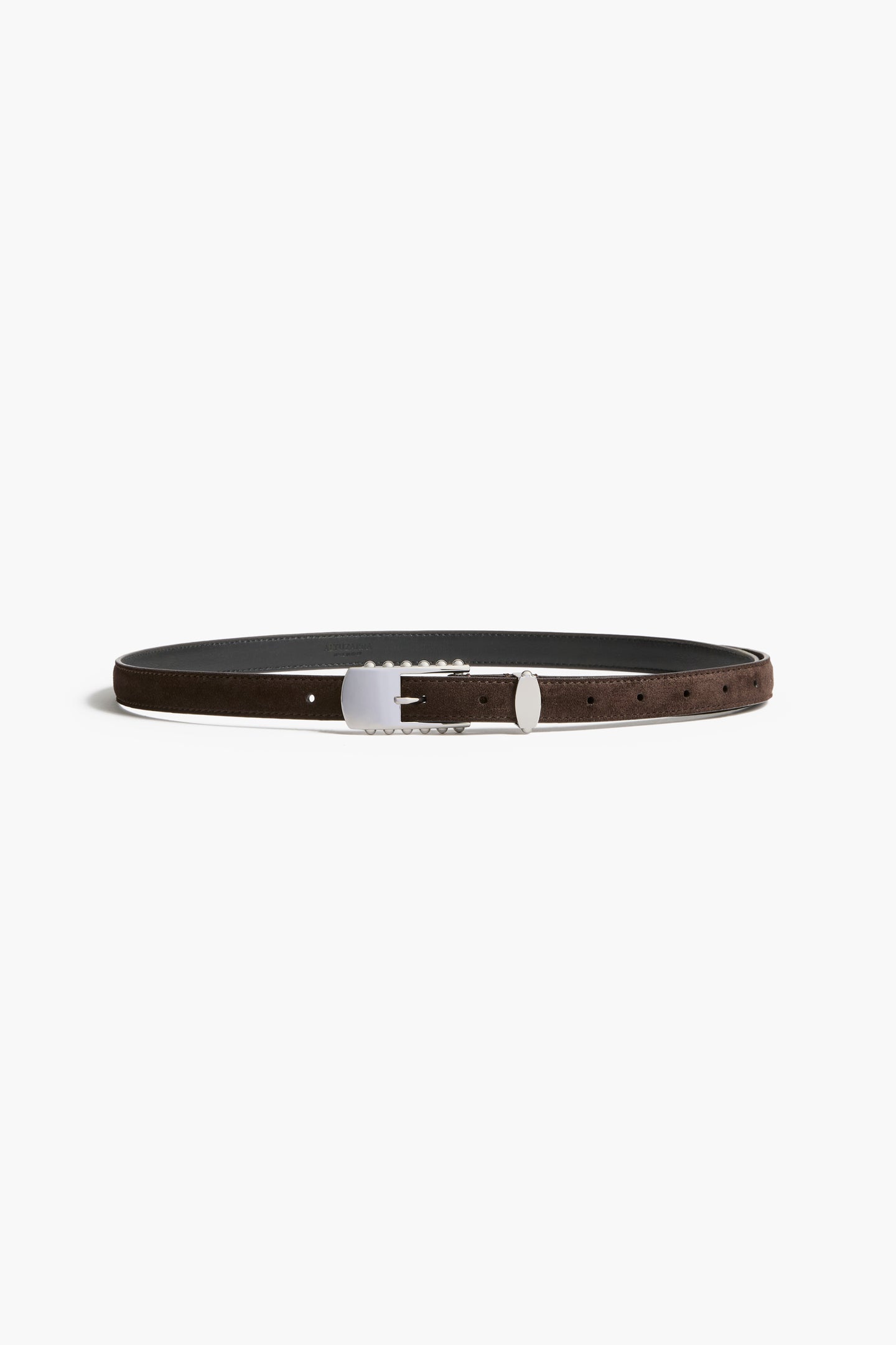 Elongated Studded Buckle Belt