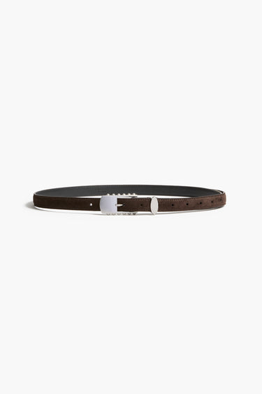 Elongated Studded Buckle Belt