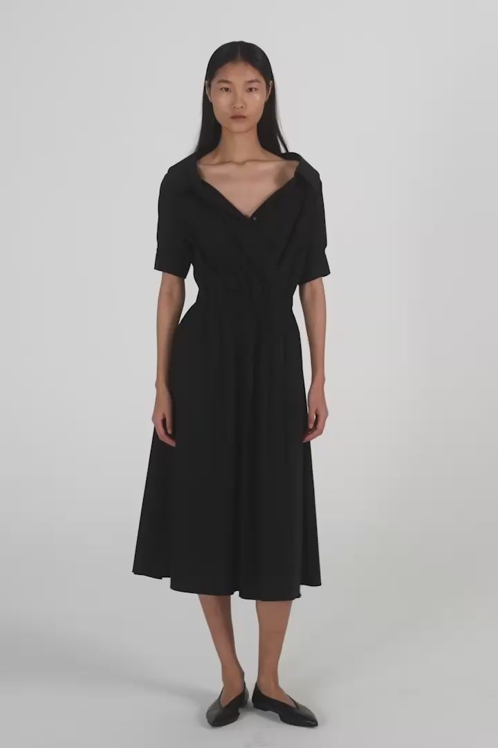 picture of black and blue dress Altuzarra Lydia Dress in Black